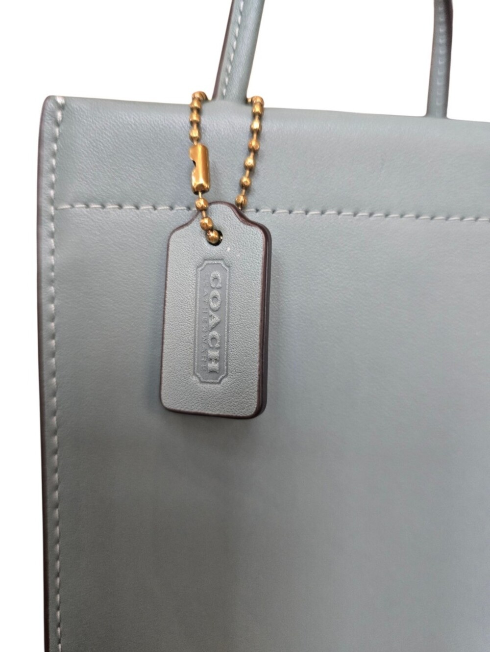 Coach Cashin Sage Green Blue Mini Crossbody Tote - Picture 12 of 14